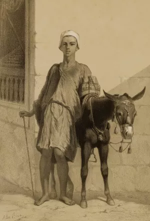 An Ass-Driver by Alexandre Bida Oil Painting