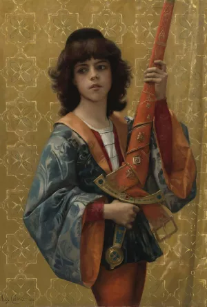 A Page by Alexandre Cabanel Oil Painting