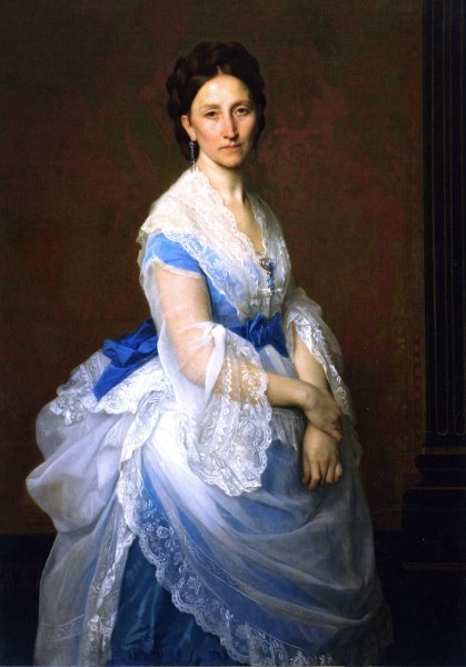 Baroness Paul von Derwies by Alexandre Cabanel - Hand-Painted Oil Painting Reproduction