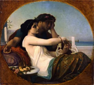 Boniface and Aglaia by Alexandre Cabanel - Oil Painting Reproduction