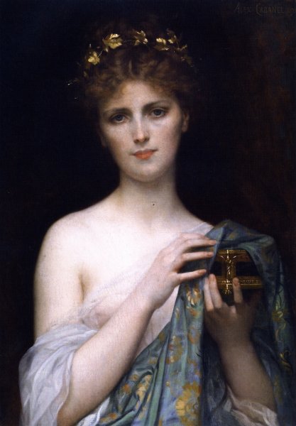 Christina Nilsson as Pandora by Alexandre Cabanel - Hand-Painted Oil Painting Reproduction