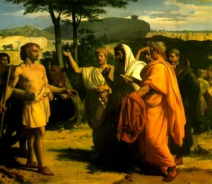 Cincinnatus Receiving Deputies of the Senate by Alexandre Cabanel - Oil Painting Reproduction