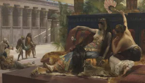 Cleopatra testing poisons on condemned prisoners by Alexandre Cabanel Oil Painting