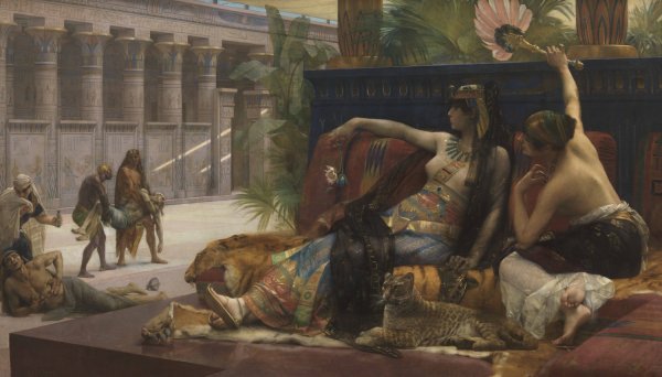Cleopatra testing poisons on condemned prisoners  by Alexandre Cabanel - Hand-Painted Oil Painting Reproduction