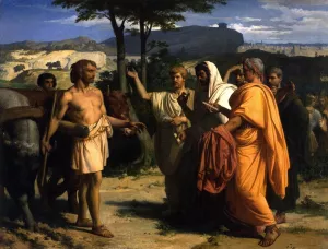 Envoys of the Senate Offer the Dictatorship to Cincinnatus painting by Alexandre Cabanel