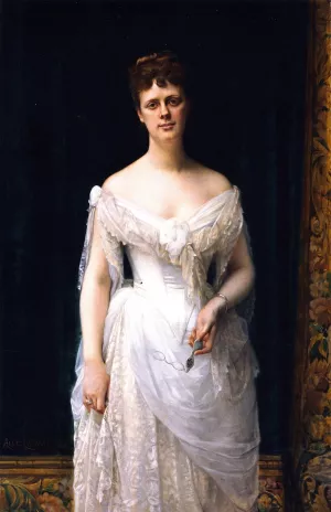 Mary Frick Garrett later Mrs. Henry Barton Jacobs Oil painting by Alexandre Cabanel
