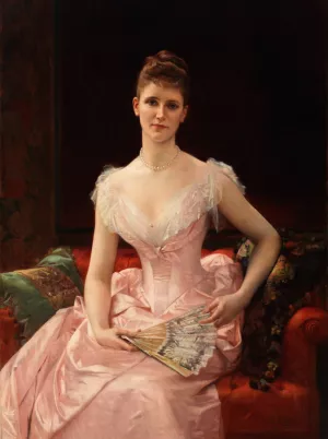 Olivia Peyton Murray Cutting, Wife Of William Bayard by Alexandre Cabanel Oil Painting
