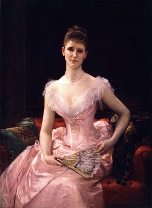 Olivia Peyton Murray Cutting Oil painting by Alexandre Cabanel