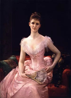 Olivia Peyton Murray Cutting Oil painting by Alexandre Cabanel