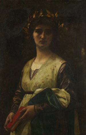Petrarch's Laura by Alexandre Cabanel Oil Painting