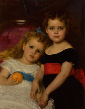 Portait des deux soeurs by Alexandre Cabanel Oil Painting