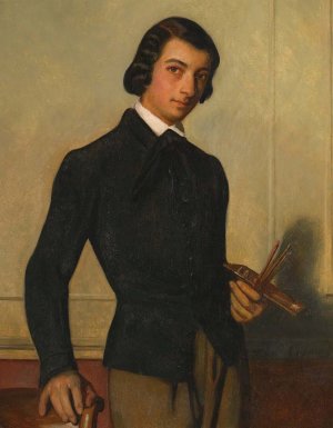 Portrait Of A Young Artist by Alexandre Cabanel Oil Painting