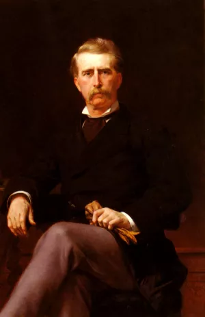 Portrait of John William Mackay painting by Alexandre Cabanel