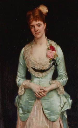Portrait Of Miss Matthews by Alexandre Cabanel Oil Painting
