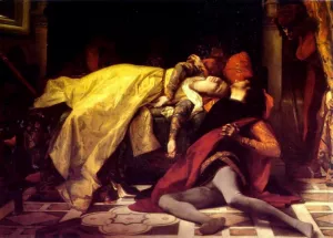 The Death of Francesca da Rimini and Paolo Malatesta by Alexandre Cabanel - Oil Painting Reproduction