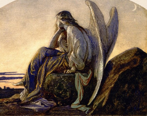 Main Product Photo of The Evening Angel Painting by Alexandre Cabanel
