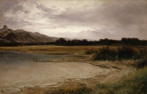 By the Lake of Thun by Alexandre Calame Oil Painting