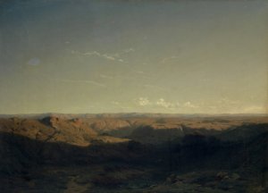 Southern Mountain Landscape by Alexandre Calame Oil Painting