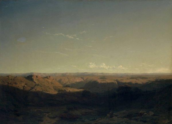 Main Product Photo of Southern Mountain Landscape  Painting by Alexandre Calame