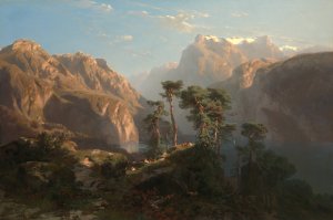 Vierwaldstatter See by Alexandre Calame Oil Painting