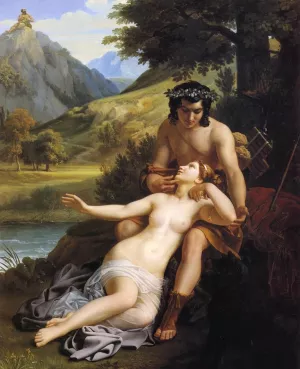 The Loves of Acis and Galatea painting by Alexandre Charles Guillemot
