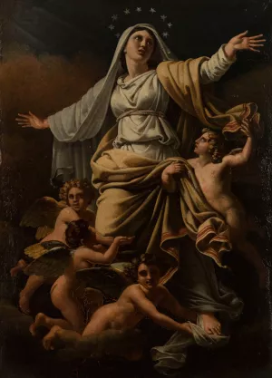 L'Assomption de la Vierge by Alexandre-Charles Guillemot Oil Painting