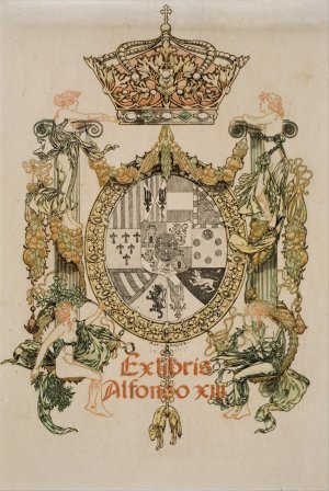 Alfons XIII by Alexandre De Riquer Oil Painting