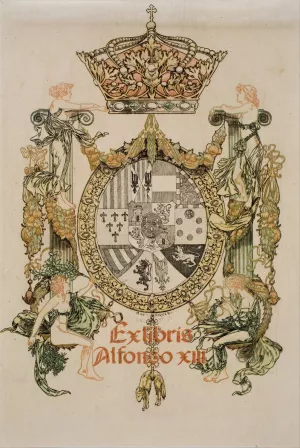 Alfons XIII by Alexandre De Riquer Oil Painting