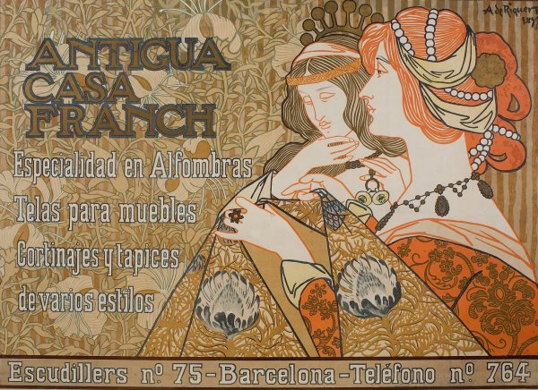 Main Product Photo of Antigua Casa Franch  Painting by Alexandre De Riquer