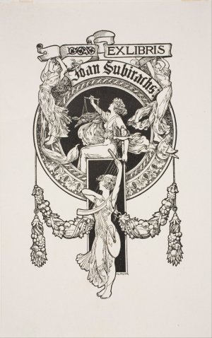 Joan Subirachs by Alexandre De Riquer Oil Painting