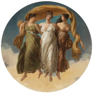 The Three Graces by Alexandre Evariste Fragonard Oil Painting