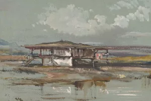 A House in Turkey by Alexandre-Gabriel Decamps Oil Painting