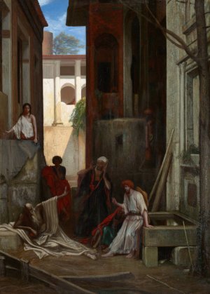 Job and His Friends by Alexandre-Gabriel Decamps Oil Painting