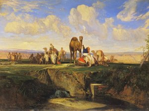 Joseph sold by his Brethren by Alexandre-Gabriel Decamps Oil Painting