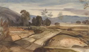 Landscape by Alexandre-Gabriel Decamps Oil Painting