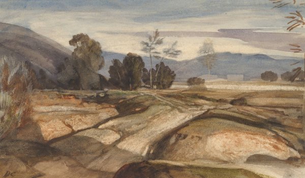 Landscape  by Alexandre-Gabriel Decamps - Hand-Painted Oil Painting Reproduction