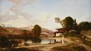 Souvenir de Turquie d'Asie Oil painting by Alexandre-Gabriel Decamps