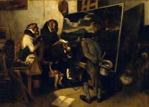 The Experts by Alexandre-Gabriel Decamps Oil Painting