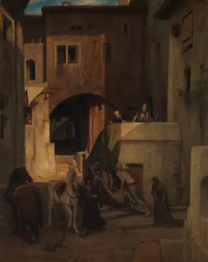 The Good Samaritan by Alexandre-Gabriel Decamps Oil Painting
