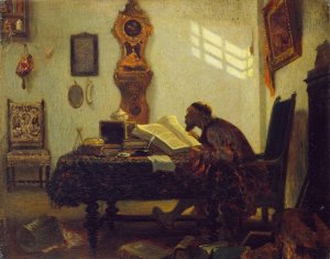 The Philosopher by Alexandre-Gabriel Decamps Oil Painting