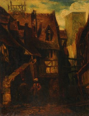 Vue d'Orient by Alexandre-Gabriel Decamps Oil Painting