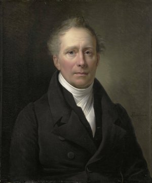 Daniel Francis Schas by Alexandre-Jean Dubois-Drahonet Oil Painting
