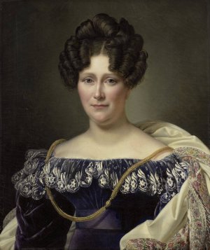 Johanna Henriette Engelen by Alexandre-Jean Dubois-Drahonet Oil Painting