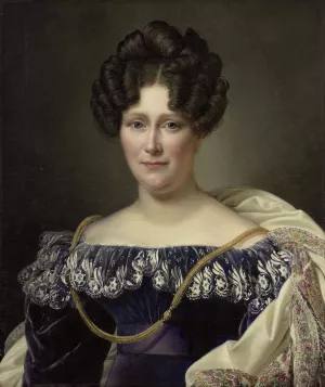 Johanna Henriette Engelen by Alexandre-Jean Dubois-Drahonet Oil Painting