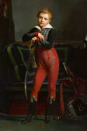 Portrait Of Achille Deban de Laborde by Alexandre-Jean Dubois-Drahonet Oil Painting