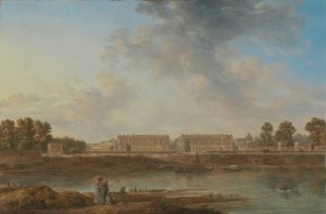 A View of Place Louis XV by Alexandre-Jean Noel Oil Painting