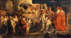Le Couronnement de Marie de Medicis, le 13 mai 1610 by Alexandre Marie Colin Oil Painting