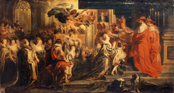 Main Product Photo of Le Couronnement de Marie de Medicis, le 13 mai 1610 Painting by Alexandre Marie Colin