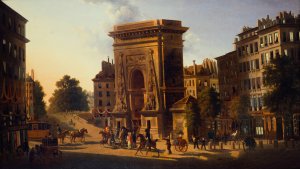 La Porte Saint-Denis, 2eme arrondissement by Alexandre Pau De Saint-Martin Oil Painting