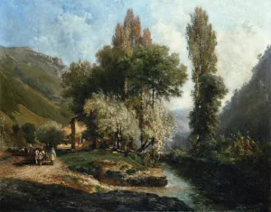 Saint Rambert in Bugey by Alexandre-Rene Vernon - Oil Painting Reproduction